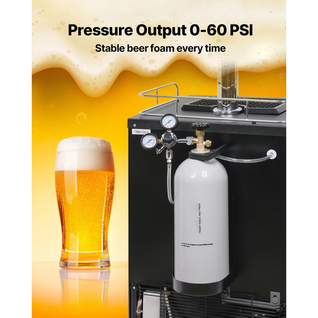 SucceBuy CO2 Tank 10 lbs New Aluminum Alloy Cylinder CO2 Air Tank with Light Spray Coating DOT Approved Cylinder for Draft Beer