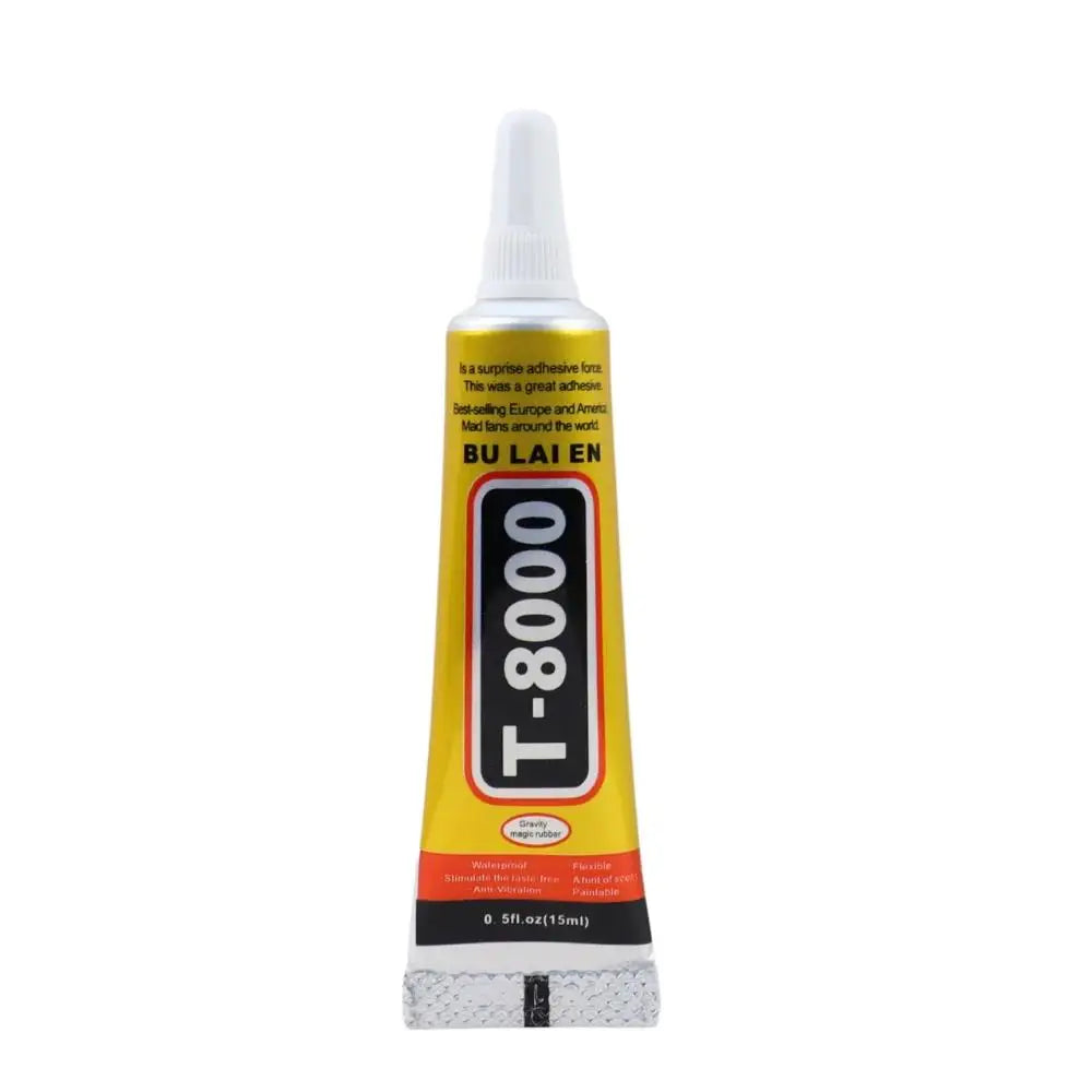 T8000 15/50/110 ML DYM Anti-Vibration Electronic Components Glue Clear Contact Phone Repair Adhesive with Precision Applicator