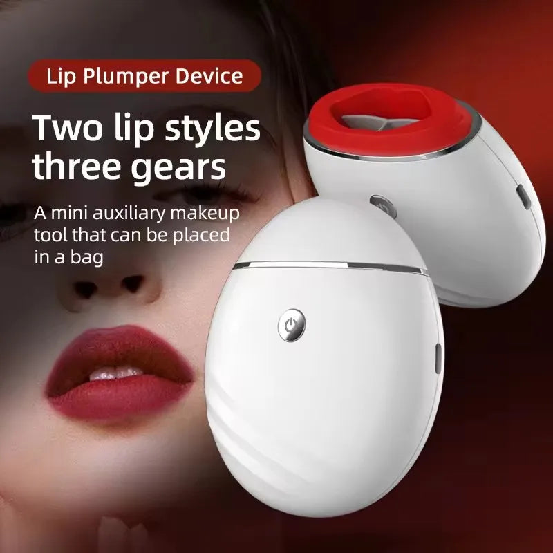 Electric Lip Plumper Device Professional Lip Enlarger with Suction for Fuller Lips Plumper Sexy Bigger Thicker Plump Portable
