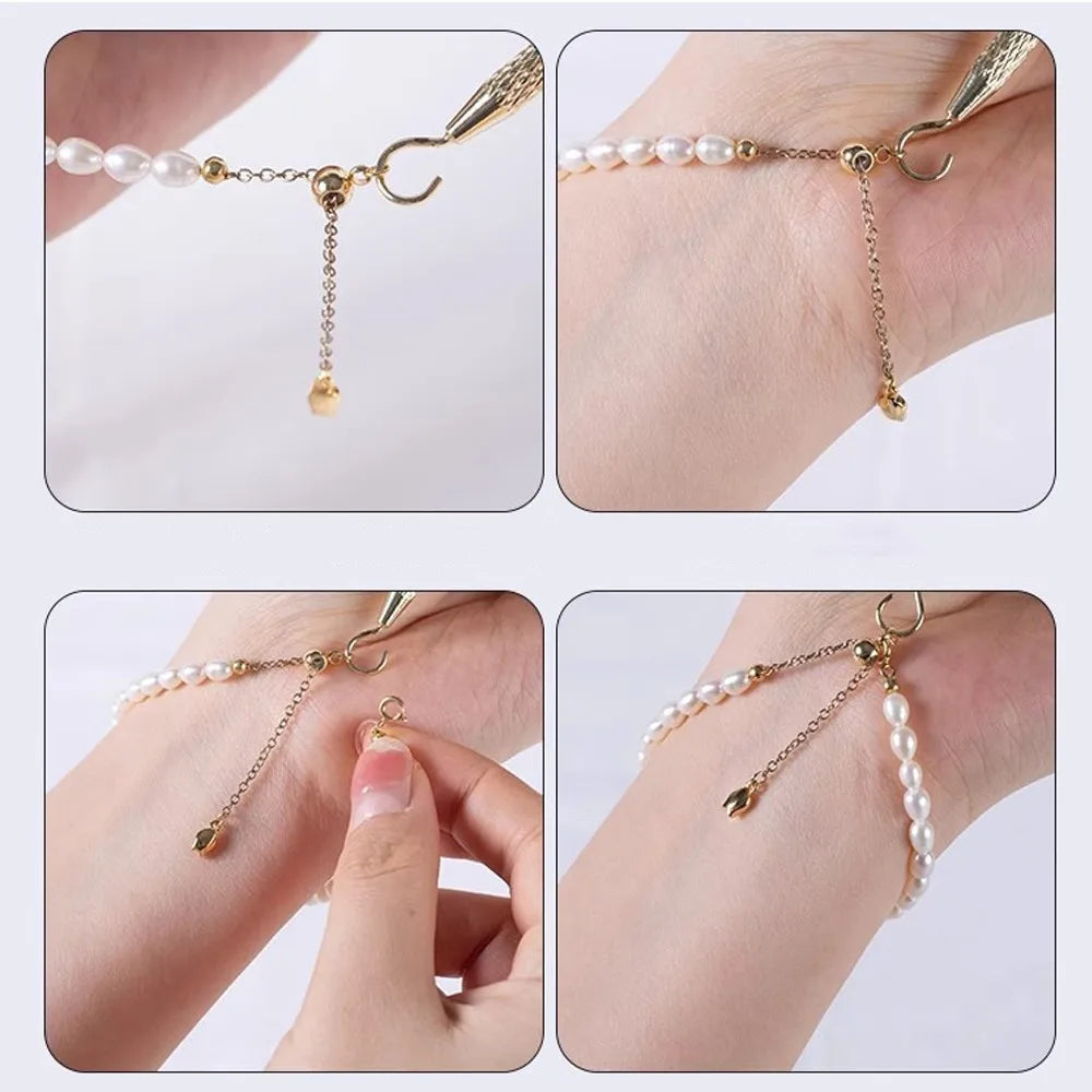 1Pcs Bracelet Chain Jewelry Helper Hands Tool Fastening Hooking Assistant Adjusting Clasps Jewelry Helper Jewelry Equipment