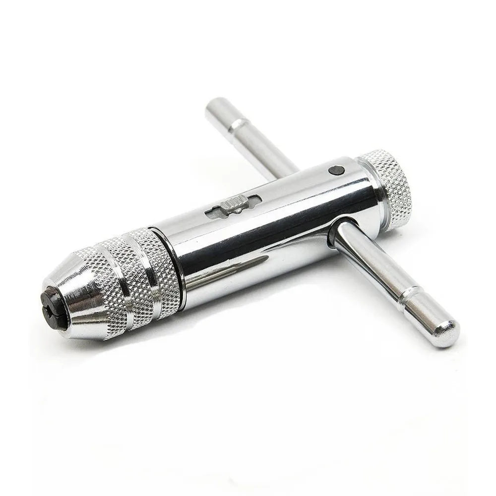 Adjustable T-Handle Ratchet Tap Holder Wrench, Machine Screw Thread Metric , Bothway Hand Screw Tap Set Manual Tapping Tool Kit