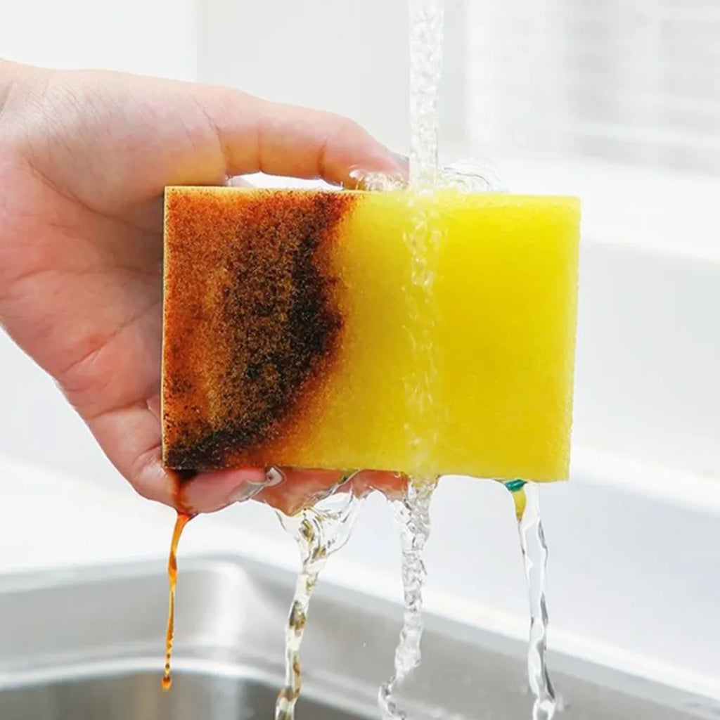 10-100PCS Non-Scratch Cleaning Scrub Sponges Kitchen Dish Sponge Scouring Pad For Washing Dishes Pots Pan Glass Sink Bathroom