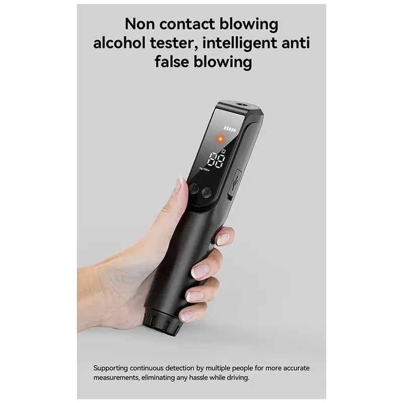 Efficient Portable Alcohol Tester Drunk Driving Alcohol Tester High-Precision Breathalyzer