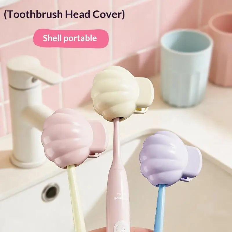 New Travel Portable Toothbrush Head Cover Waterproof Dustproof Toothbrush Protective Cap Plastic Clip For Household Bathroom