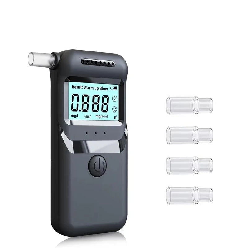Upgraded Portable Alcohol Tester Professional Breathalyzer with LED Digital Display Accuracy Breathalyzer Diagnostic Tool