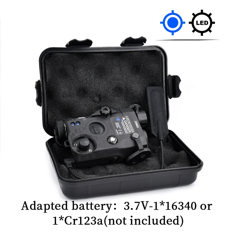 Tactical ATPIAL (LA-5C/PEQ UHP) Ultra High Power AN/PEQ-15 Scout LED Fit 20MM Rail Hunting Outdoor strong light flashlight