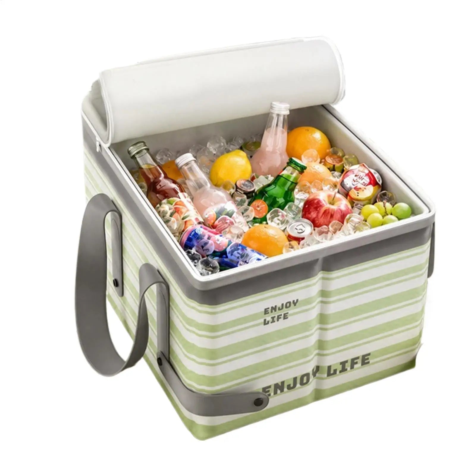 Folding Camping Box Large Capacity Portable Thermal Lunch Bag Cooler Ice Bucket Leak-Proof Caught Fish Container for Fishing