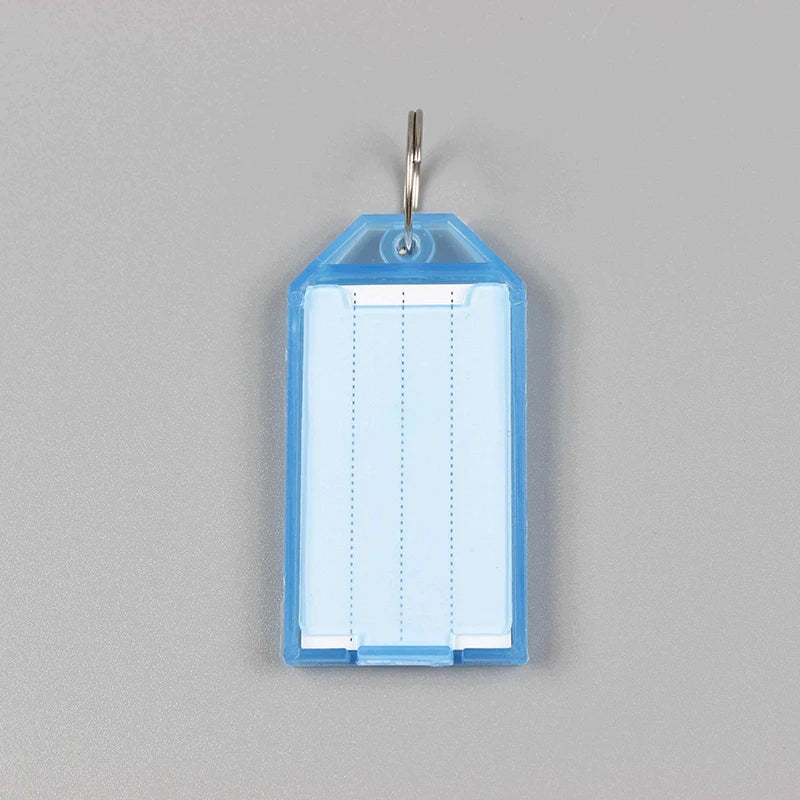 5~100pcs Keychain Key Tags Label Baggage Tag with Split Ring Colorful Plastic for DIY Numbered Name ID Label Name Tags TMZ