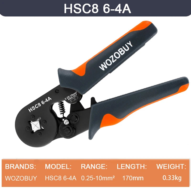 Crimper Cable Cutter Adjustable Automatic Wire Stripper Multifunctional Stripping Crimping Pliers Terminal Hand Tool