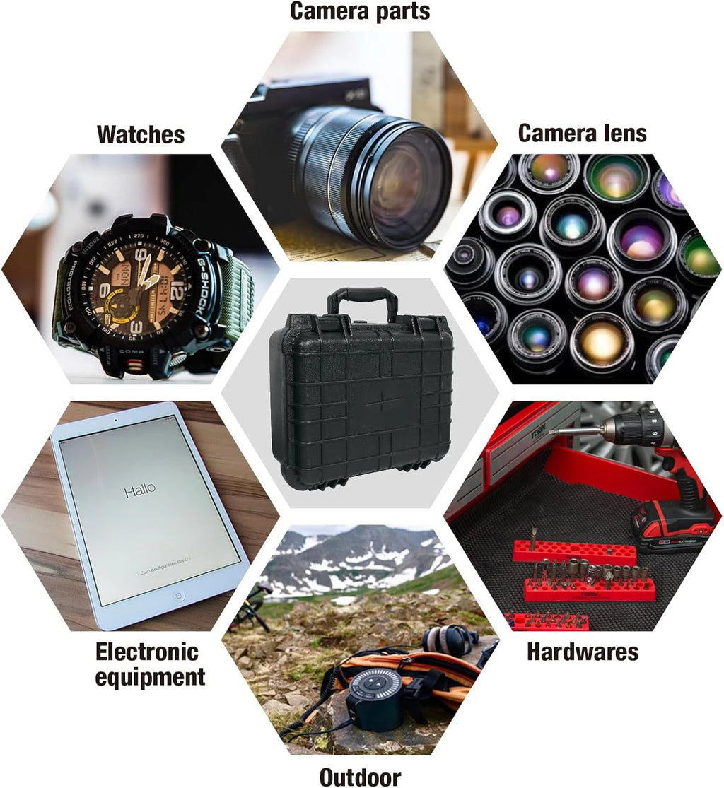 Instrument Case Tool Box Waterproof Hard Carry Case with Sponge Tool Storage Box Large Equipment Protective Toolbox Pelican Case