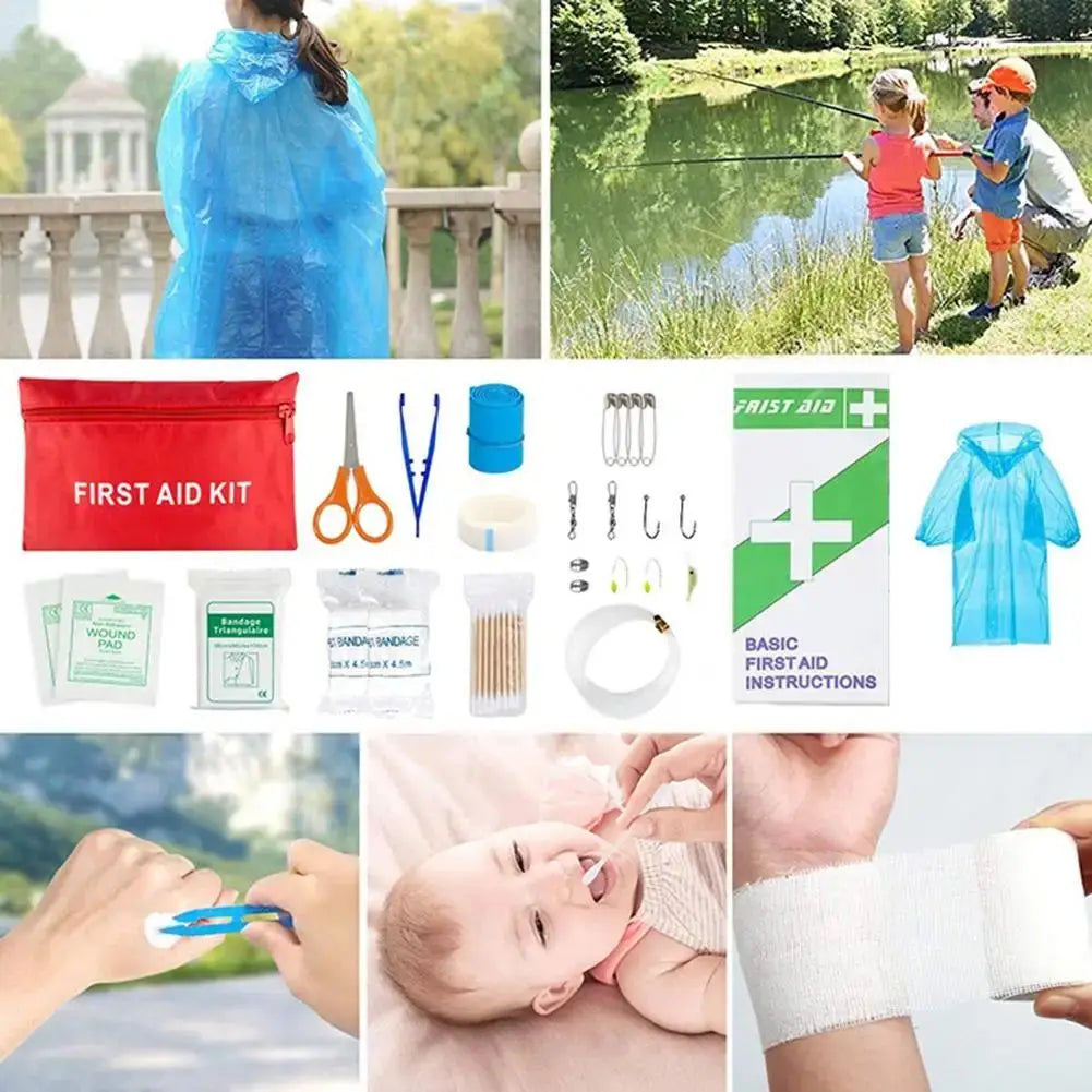 Portable Survival First Aid Kit Full Set Molle Outdoor Gear Emergency Kits Camping Hiking Trauma Bag First Aid Kit Outdoor IFAK