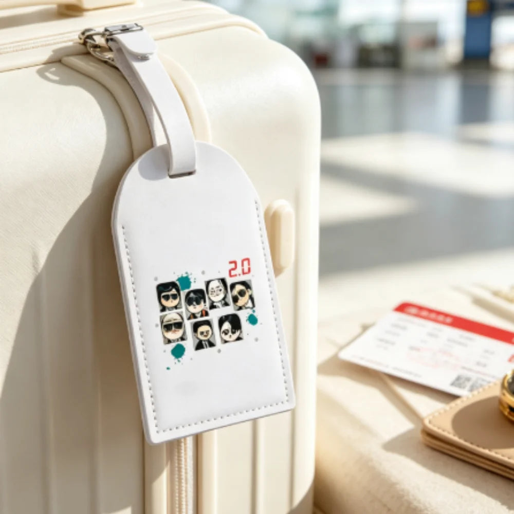 Personalized  Arirang 2.0 World Tour 2026 PU Luggage Tag, Durable Travel Bag ID Label, Perfect Kpop Fan Gift