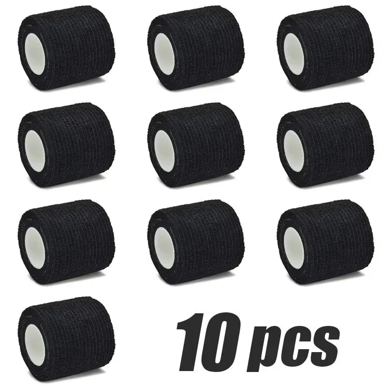 1-15pcs 2.5/5/7.5/10cm*4.8m Gauze Bandage Self-adhesive Breathable Elastic Bandages Sports Fixing Finger Wrist Leg Baby Care