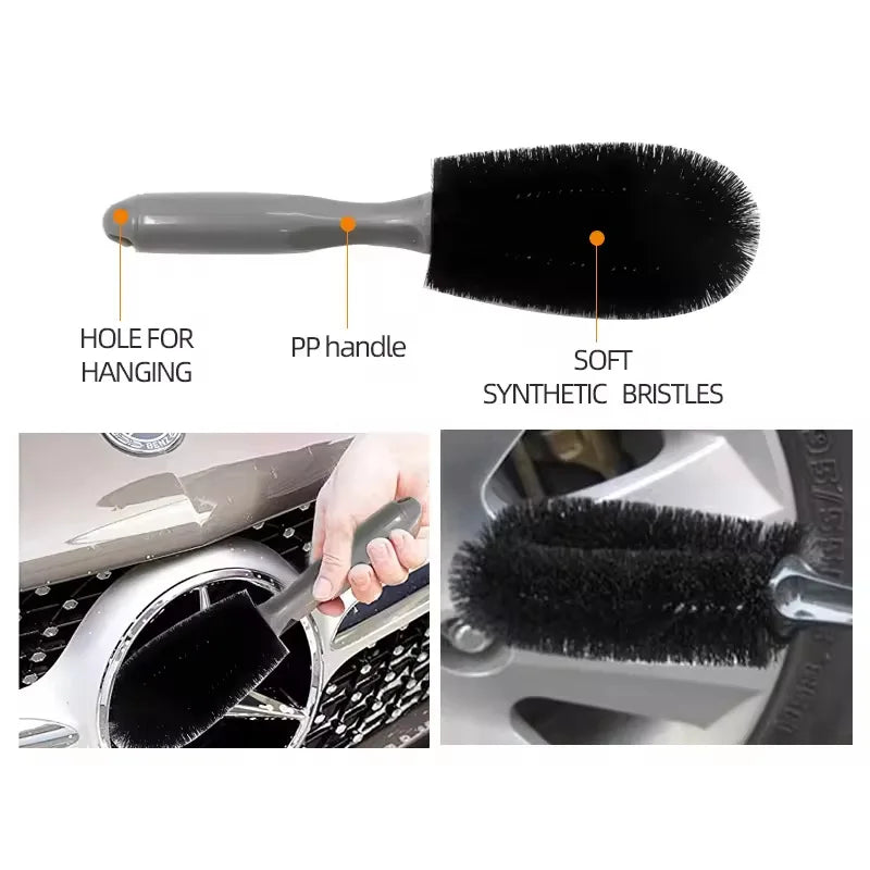 7PCS Car Wash Cleaning Kit Multi-Functional Microfiber Car Wash Tool Kit Cleaning Sets With Cloth Water Bucket Accessories