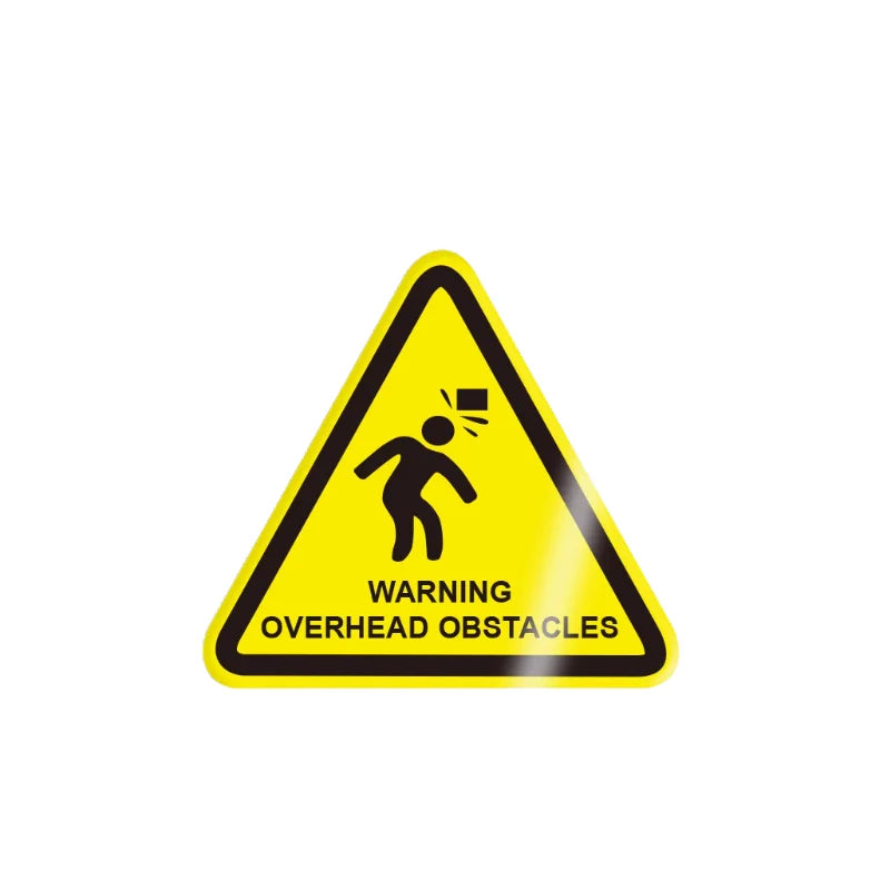 10Pcs 50X50Mm Safety Warning Signs, Workshop Production Safety Warning Signs, Hazard Warning Signs