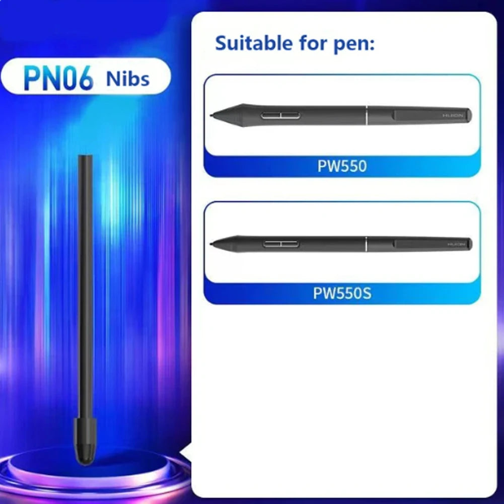 Replacement Standard PN06/F Felt Nibs Suitable for Huion Digital Drawing Tablet Kamvas 22/Kamvas 24 Plus/Kamvas Pro 13 (2.5K)