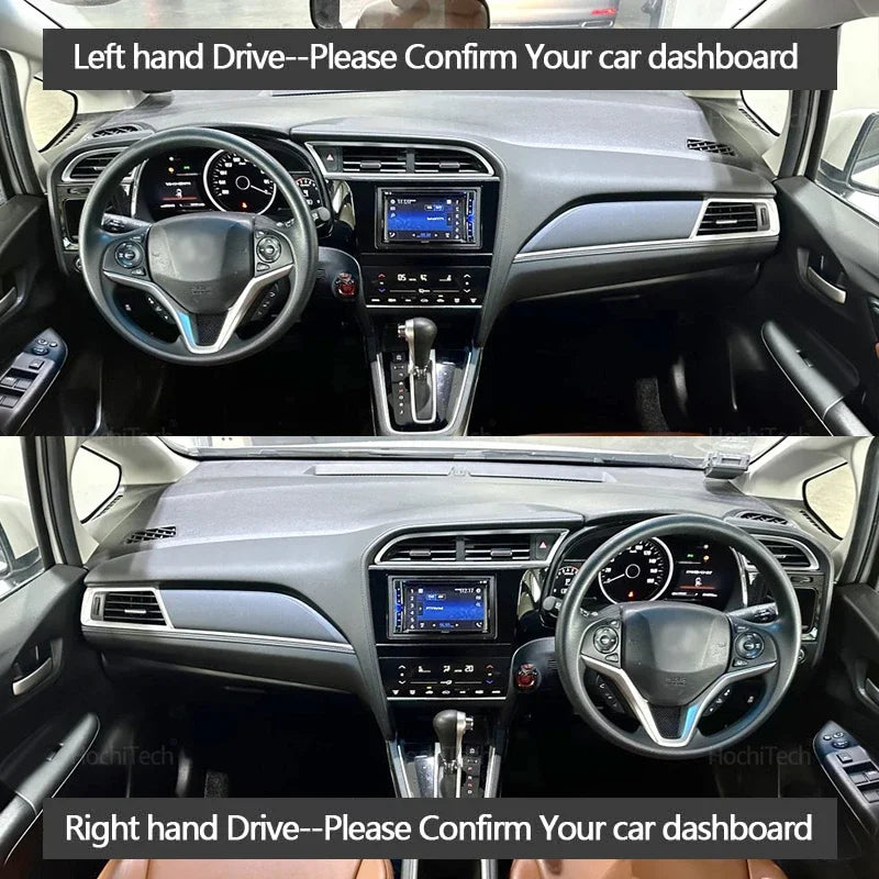 For Honda Fit Shuttle 2015-2022 Car Dashboard Cover Dash Board Mat Carpet Pad Sunshade Cape Cushion Accessories
