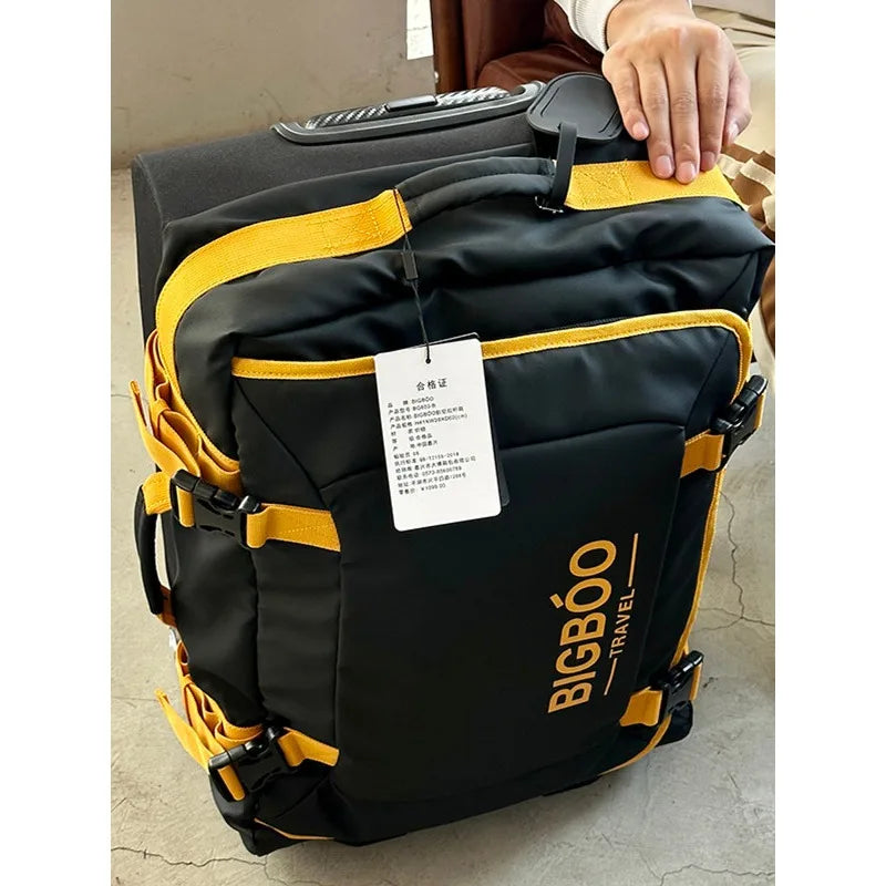 28inch Color-Block Ultra-Lightweight Large Capacity Luggage Trolley Bag 24inch Multi-Functional Oxford Cloth Bag 20inch Carry-On