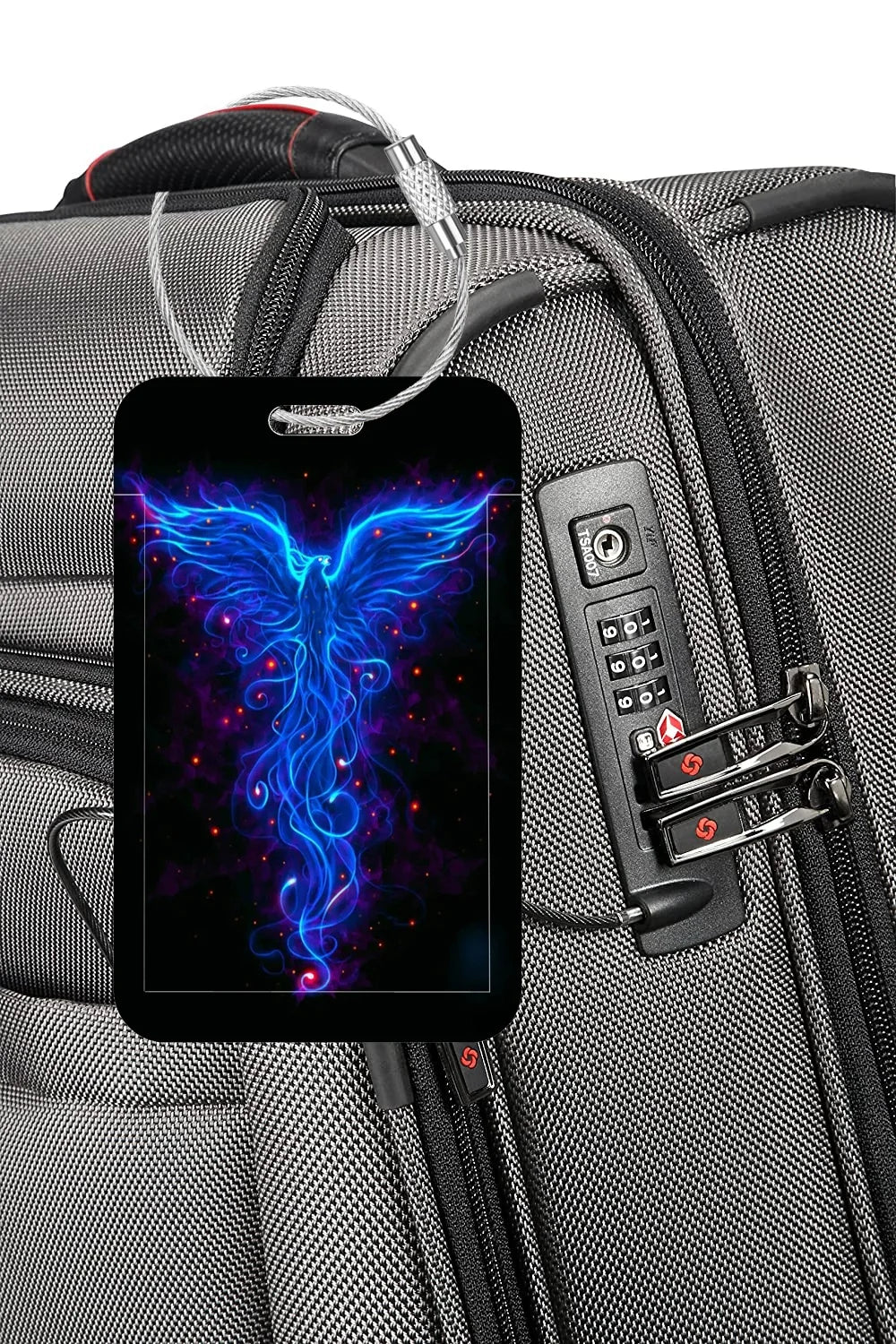HOT SALE Artistic Flowers Business Luggage Tag Travel Women Men Suitcase Address Label Luggage Boarding Case Name ID Label Durab