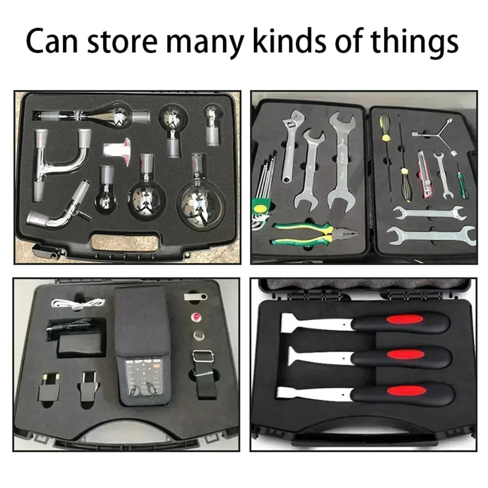 Portable Carrying Case Small Shockproof Outdoor Tool Storage Equipment Instrument Case with Pre-Cut Foam Safety Case