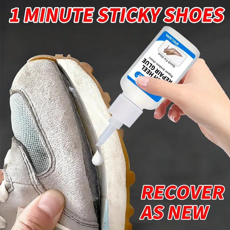 Shoe Repair Glue 20ML, Strong Adhesive For Heels Soles Boots, Instant Fix For Broken & Loose Shoes, Waterproof For Daily Use