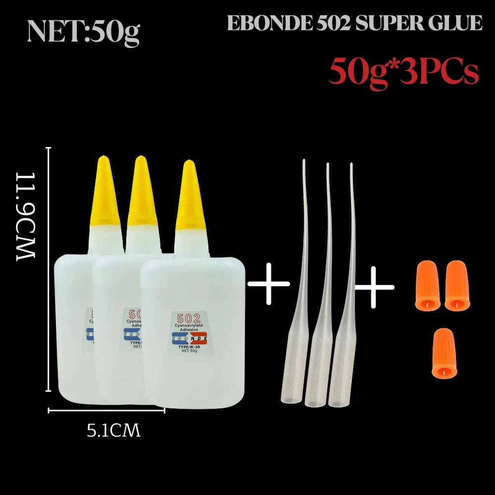 502 Thin Liquid Super Glue Cyanoacrylate Instant Strong Quick Dry Adhesive for Ceramic, Metal, Wood, Rubber, Plastic 3g/15g/35g