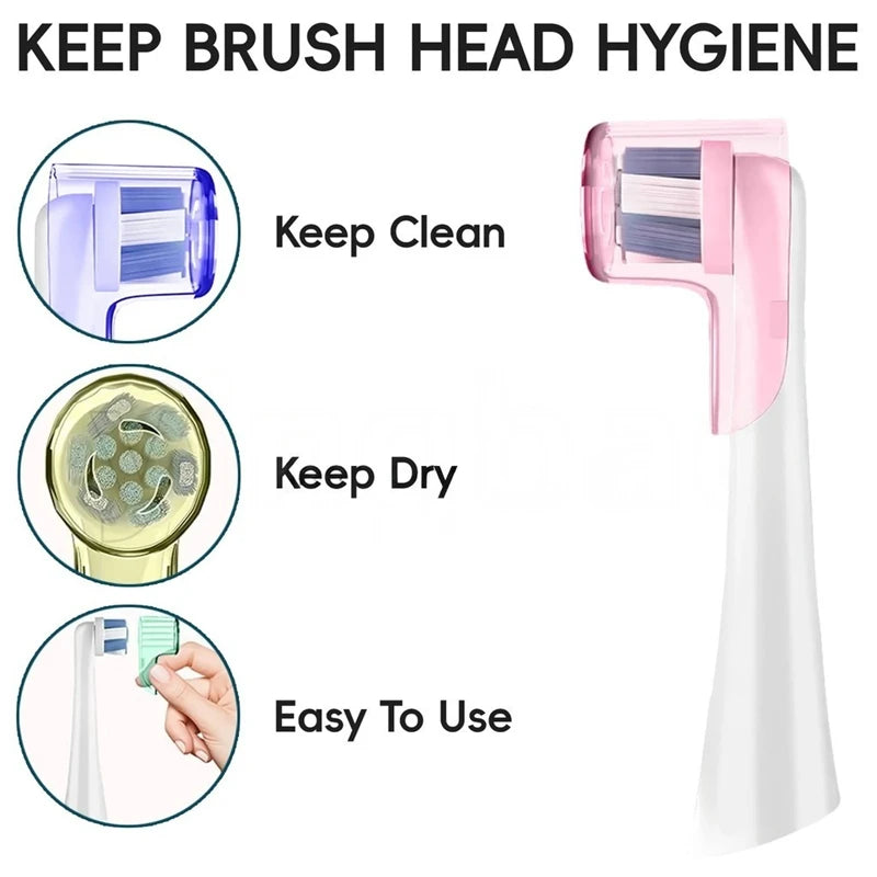 2-8pcs Colors Toothbrush Dustproof Covers Caps Compatible With Braun For Oral B & Io Series Electric Toothbrush Head Protector
