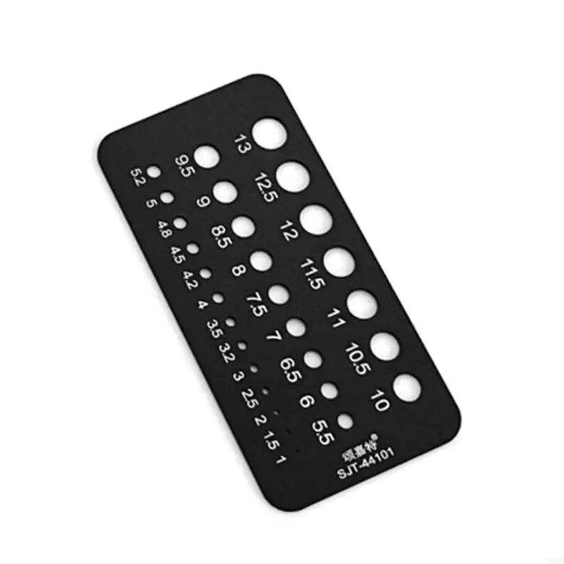 U6XB 29 Holes Drill Bit Gauge for Accurate Measurement Metric/Inch Drill Bit Gauge