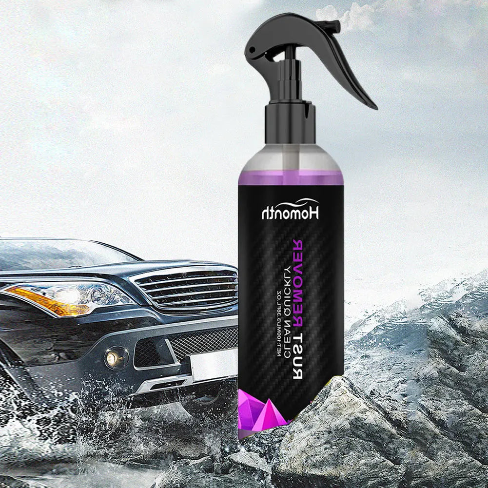 100ml Derusting Spray Car Rust Removal Spray Auto Rim Dust Cleaner Car Wheel Hub Rust Remover for Car Maintenance Cleaning