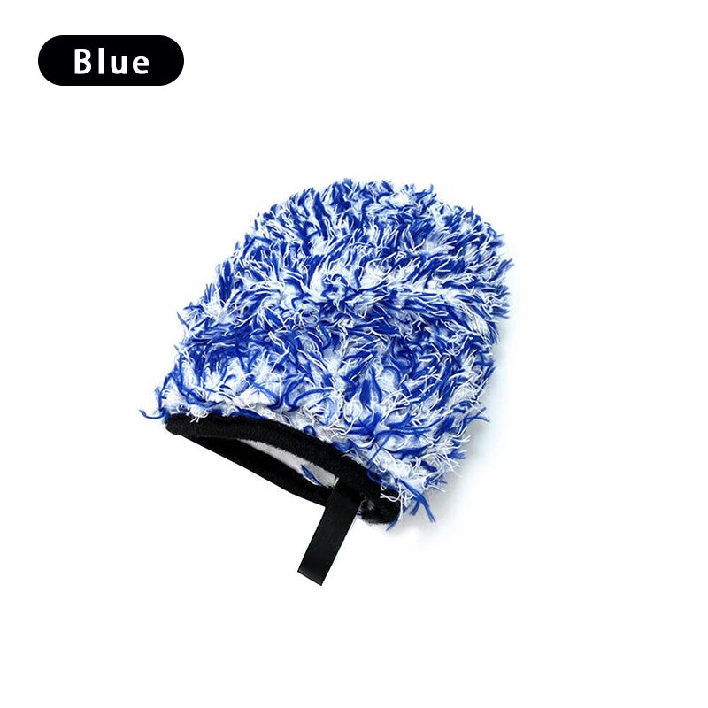 Super Soft Car Microfiber Wheel Detailer Wash Glove Thickening Two-sided Car Detailing Pocket Mitt Car Wash Products