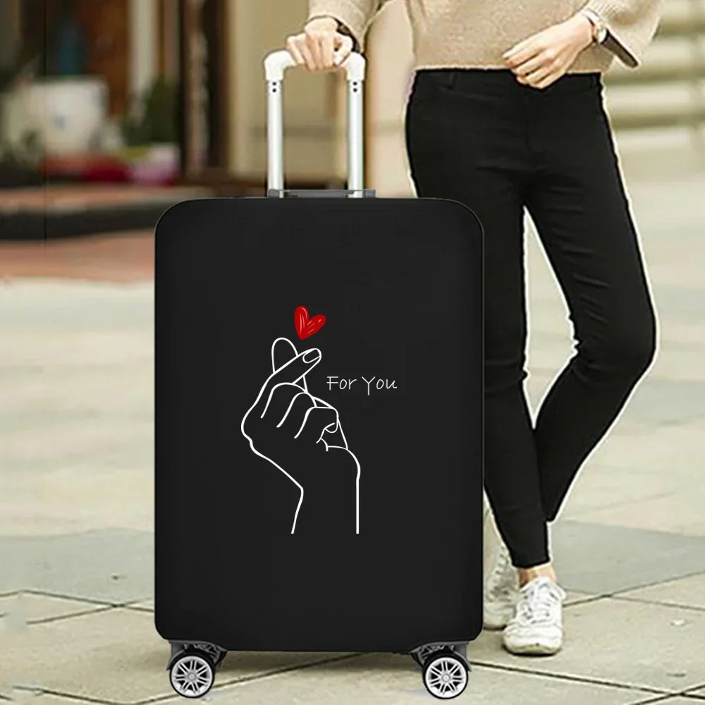 Fashion Travel Essentials Suitcase Cover Funny Print for 18-32 Inch Traveling Accessories Bag Trolley Luggage Protective Case