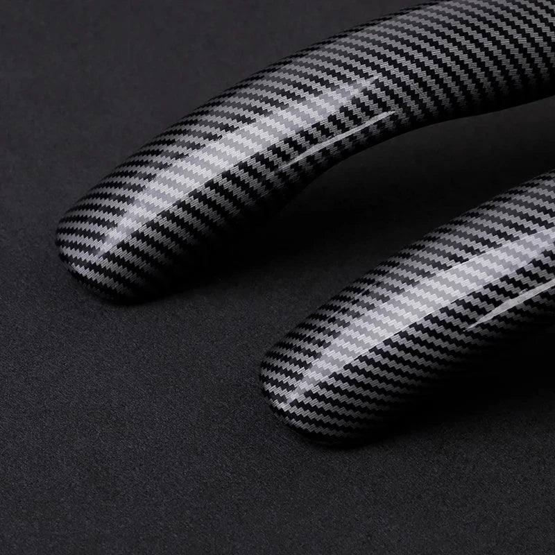 For Smart Fortwo Forfour Forjeremy 451 453 Brabus Roadster Forstars Sprite 1 3 5 Car Carbon Fiber Texture Steering Wheel Cover