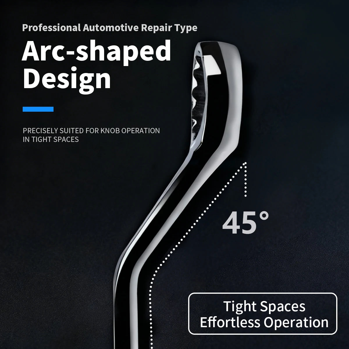 Multifunctional Double-ended Spanner Double Head Box End Wrench Heat Treated Hardened Offset Ring Spanner