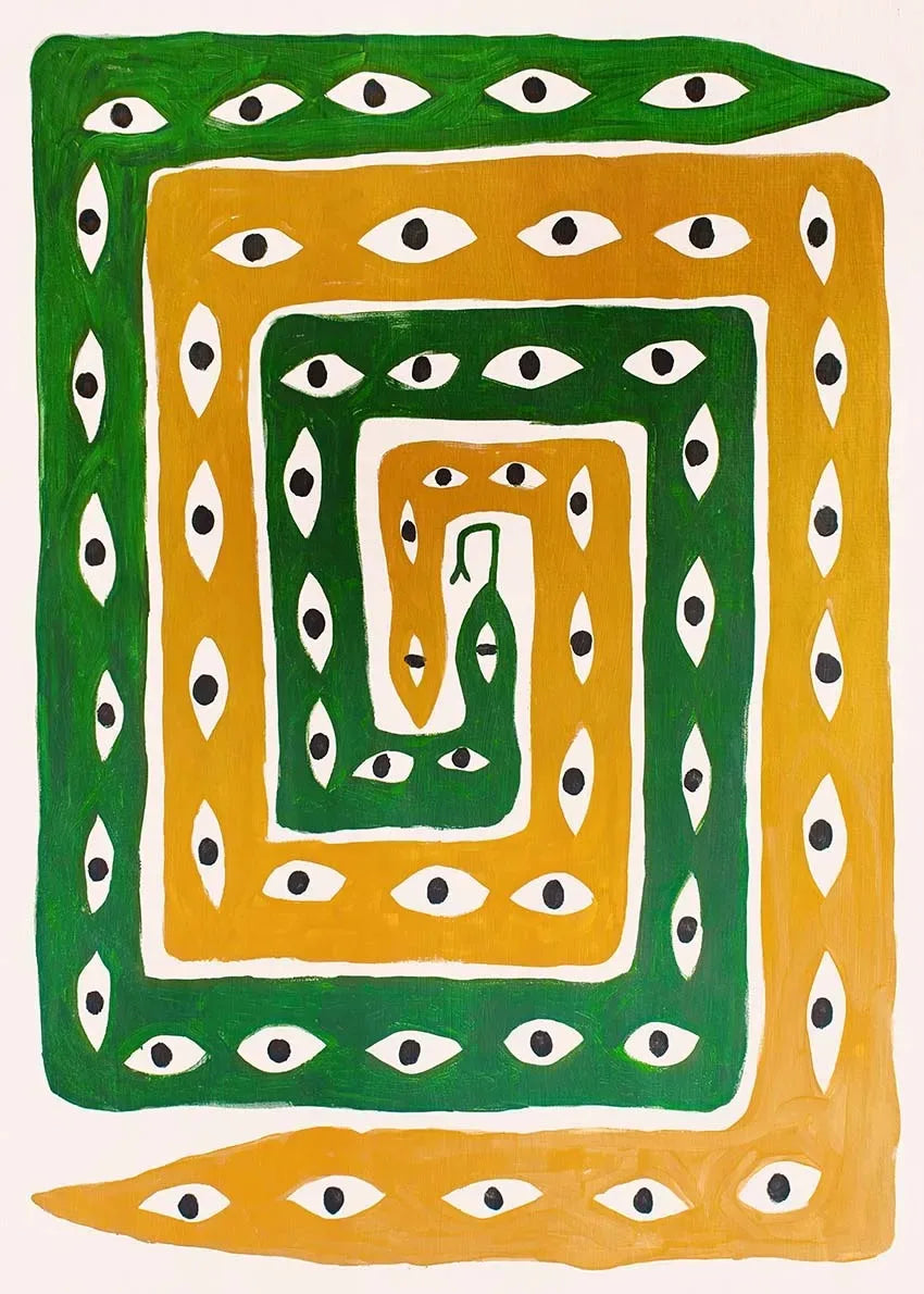 Ancient Egypt Colorful Abstract Boho Poster Tiger Leopard Figure Wall Art Prints Canvas Painting Pictures For Living Room Dec