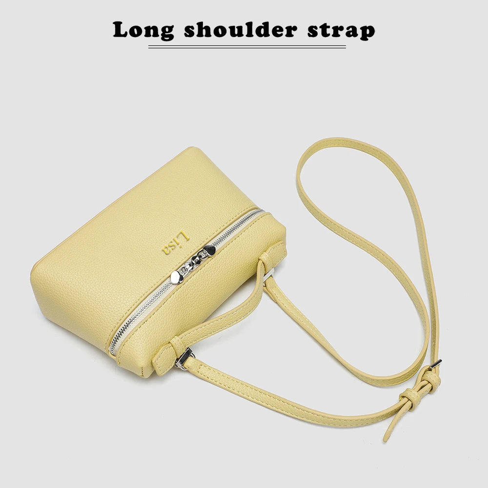 Customized name: pu leather texture, ins style lunch box bag, women's bag, new ostrich pattern commuter handbag, crossbody bag