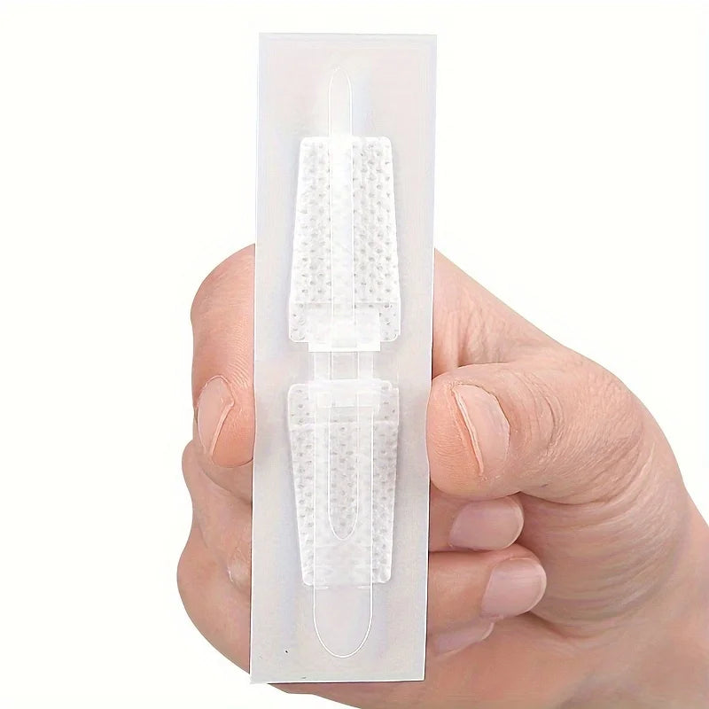 2 or 5 pieces of non-woven emergency wound closure adhesive tape with zipper closure design, suitable for outdoor camping, wilde