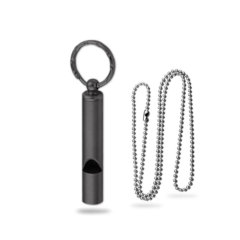 High Quality Stainless Steel Emergency Whistle Ultralight Safety Whistle Keychain Outdoor Hiking Camping Survival Supplies