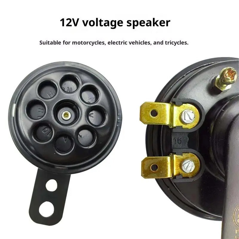 1Pcs 100db Motorcycle Motor Scooter Loud Sound 12v 24v Motorcycle Horn Universal Waterproof Electric Horn