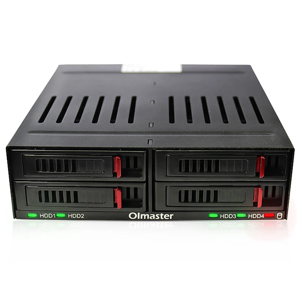 OImaster HE-2006 4-slot Internal Hard Disk Rack Support Four 2.5inch SATA HDD/SSD Easy Installation Plug and Play Hard Disk Rack