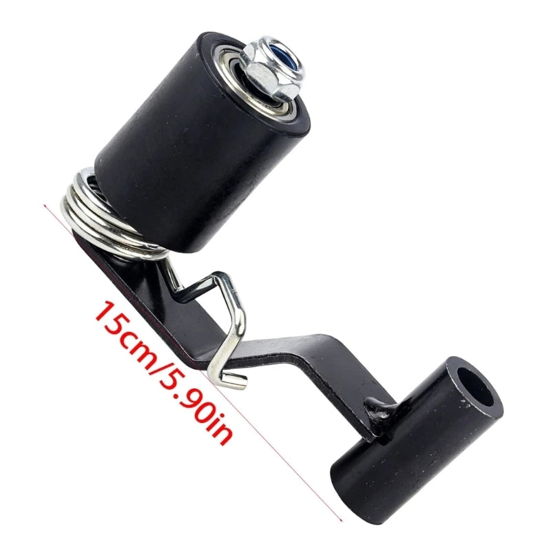 Replacement Chain Tensioner Roller Set for ATV180/200 Vehicle Drive Chain Maintenance, Black Bracket Assembly with Spring