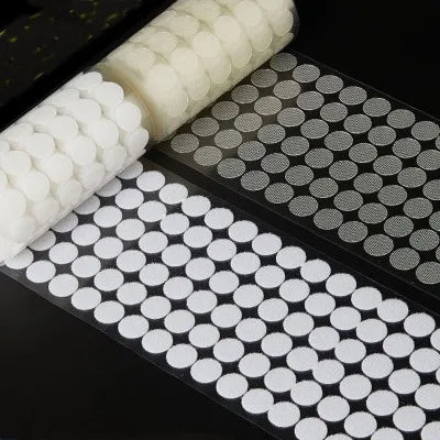 10-30mm Self Adhesive Sticky Dots Strong Glue Magic Sticker Disc Transparent White Round Belcro Adhesivo Hook and Loop Tape