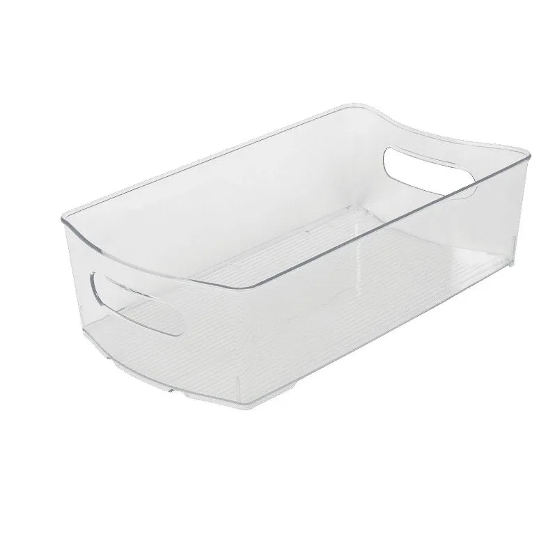 Clear Wide Closet and Laundry Organizer Bin with Dividers