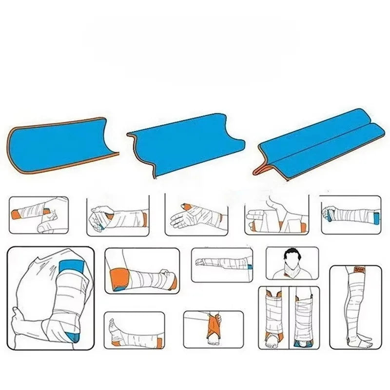 Emergency Fixed Splint High Plasticity of The Polymer Multi-functional Fracture Splint Fixes Bones Foldable