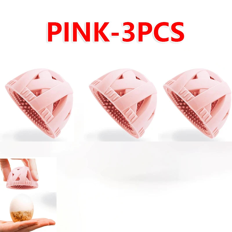 Silicone Egg Washing Brush Specialized Egg Cleaner Tool Flexible Food Grade Scrubber for Farm Fresh Eggs Kitchen Use