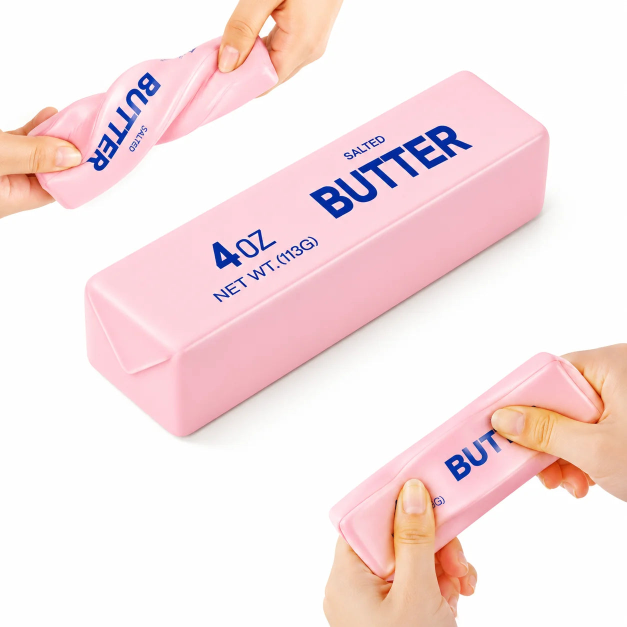 Squishy Butter Stick Fidget Toy Cheese Shape Sensory Stress Relief Toy Soft Elastic Squeeze Toy Fun Decompression Anxiety Relief