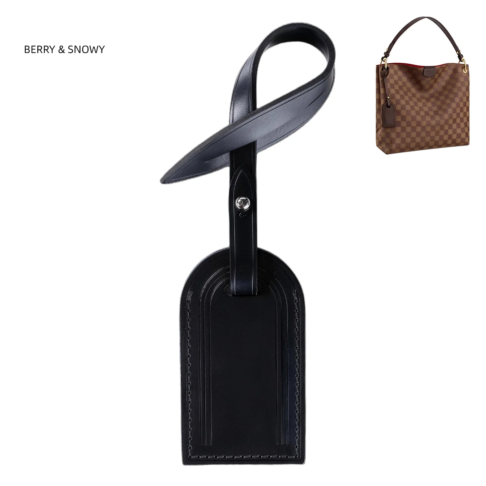 Genuine Leather Luggage Tag Replacemance for LV graceful Handbag Damier Ebene vachetta leather accessories Travel Tags