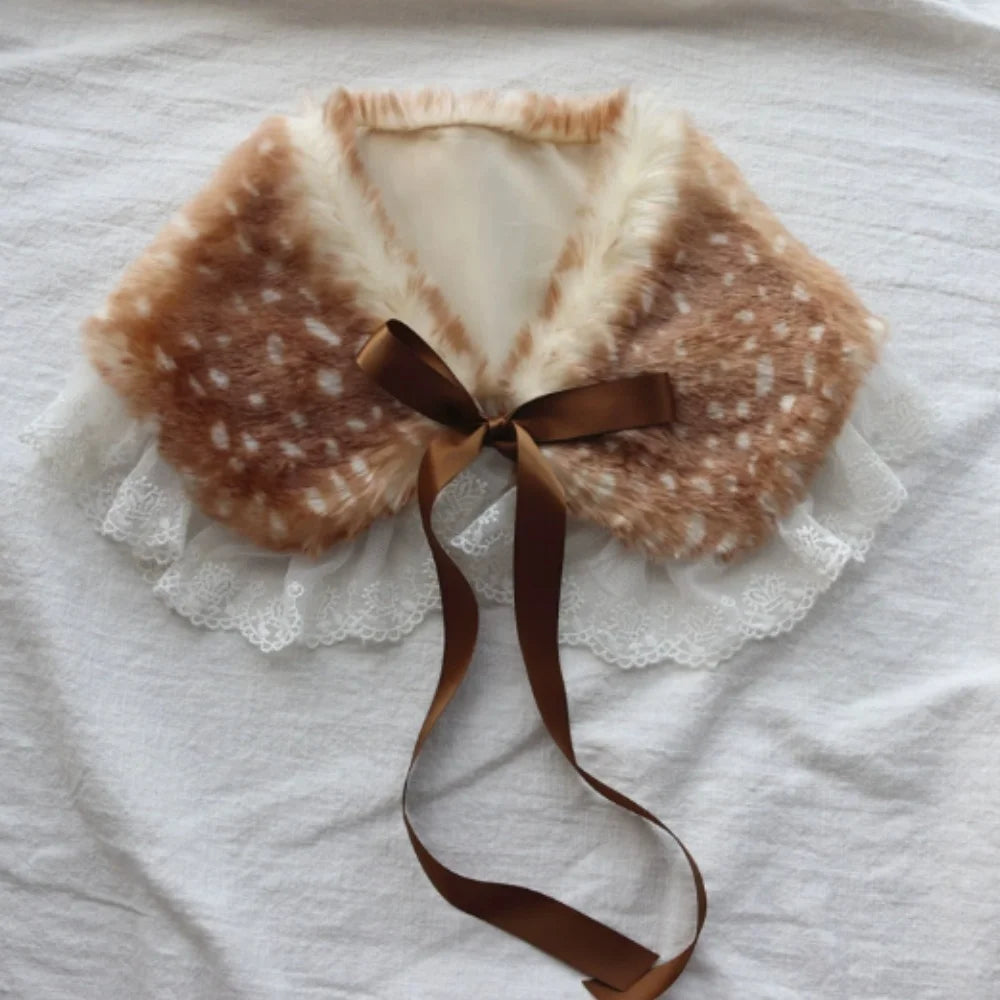 Japanese Furry Bomber Hats Christmas Socks Warm Ear Protection Xmas Deer Hat Plush Reindeer Furry Thicken Leg Warmers