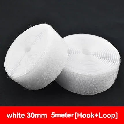 5Meters/Lot 16-100mm Black White Non-Adhesive Fastener Tape Hook and Loop Tape No Glue DIY Sewing Accessories Magic tape