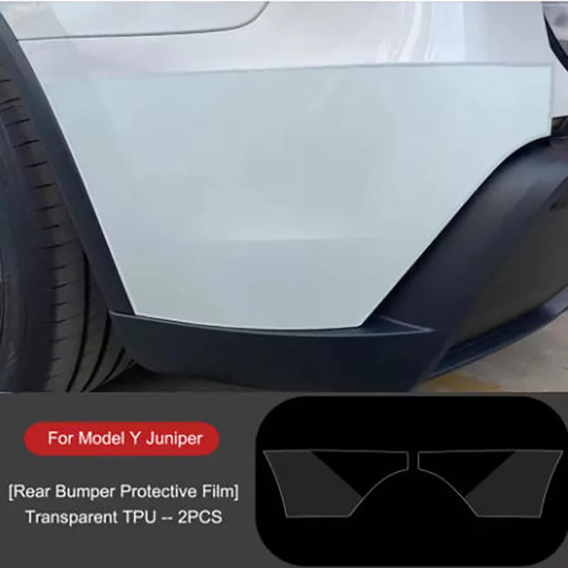 For Tesla Model Y Juniper 2025 Car Body Film Bumper Sides Corner TPU Protector Film Anti-Scratch Film Invisible Car Clothing
