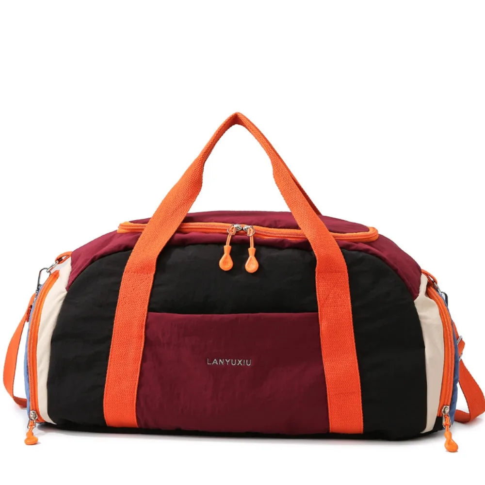 Yoga Gym Bag for Women Dry Wet Separation Large Capacity Sports Travel Duffle Bag Handbag Crossbody Bags